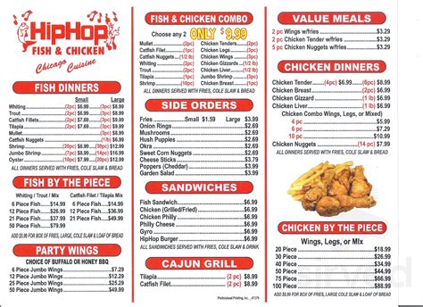 hip hop fish and chicken menu|hip hop valdosta ga menu.